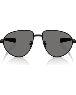Moncler 55Mm Pilot Sunglasses - Gray