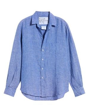 Frank & Eileen Relaxed Button-Up Shirt - Blue