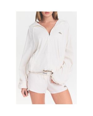NikeSKIMS Oversize Stretch Nylon Jacket - White