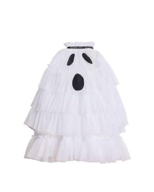 Chasing Fireflies Ghost Cape For Girls - White