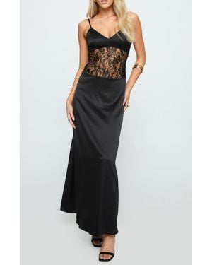 Princess Polly Captivate Lace Gown - Black
