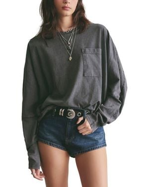 Free People Epic Long Sleeve T-Shirt - Black
