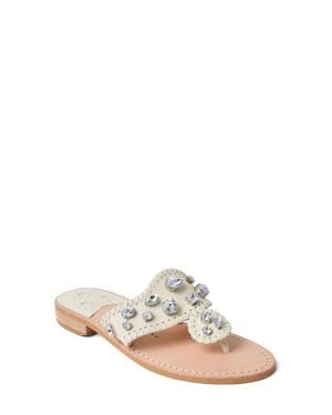 Jack Rogers Jacks Jewel Flip Flop - White