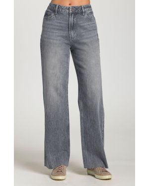 Apny Featherweight Wide Leg Jeans - Gray