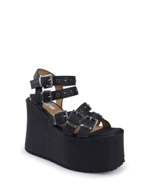Zigi Vianca Platform Wedge Sandal - Black