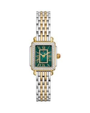 Michele Deco Madison Mini Diamond Bracelet Watch, 23Mm X 24Mm - Metallic