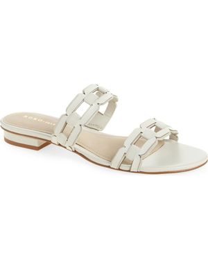 KOKO + PALENKI Cassy Link Slide Sandal - White