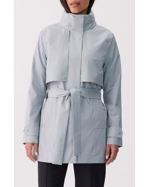 Lolë Aliz Water Repellent Short Trench Coat - Gray