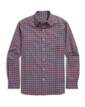 Vineyard Vines Kendrick Plaid Tech Twill Button-Up Shirt - Purple