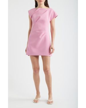 Acler Fencott Crepe Minidress - Pink