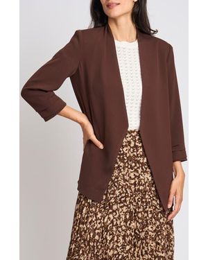 Halogen® Open Front Blazer - Brown