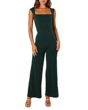 Petal & Pup Iris Square Neck Jumpsuit - Green