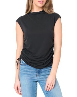 Gibsonlook Funnel Neck Top - Black