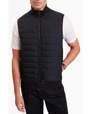 Ted Baker Pafavor Quilt Front Piqué Vest - Black