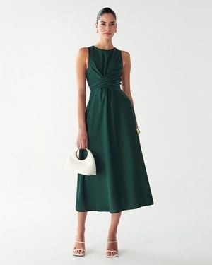 Willa Revival Midi Dress - Green