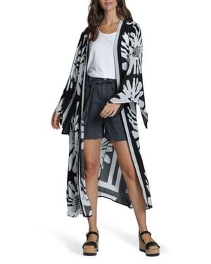Apny Print Duster - Black