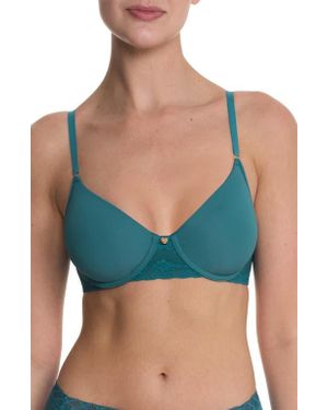 Natori Bliss Perfection Comfort Underwire T-Shirt Bra - Blue