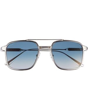 Cartier 54Mm Rectangular Gradient Sunglasses - Blue
