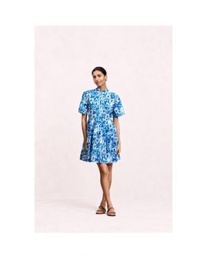 Ro's Garden Vibeka Short Dress - Blue