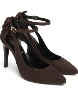 Nero Giardini Bow Ankle Strap Pump - Black