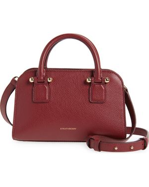 Strathberry Mini Georgia Leather Tote - Red