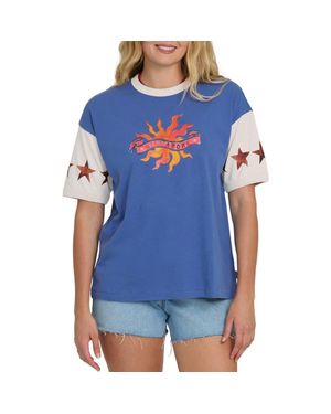 Billabong Tropics Co Graphic Ringer T-Shirt - Blue