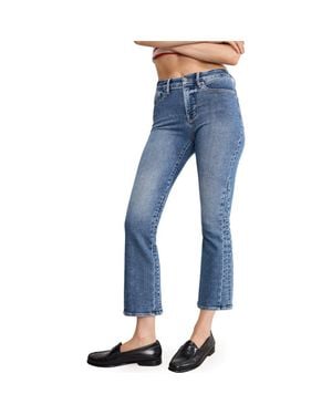 GOOD AMERICAN Good Legs Crop Mini Bootcut Jeans - Blue