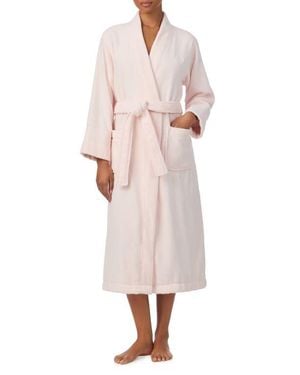 Ralph Lauren Tie Waist Terry Robe - Pink