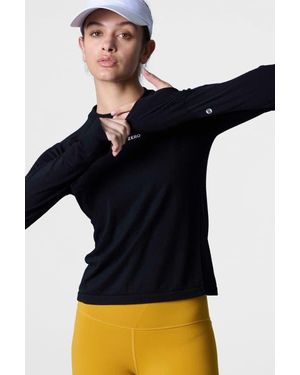 COZY ZERO Tech Merino Classic Fit Long Sleeve Base Layer - Black