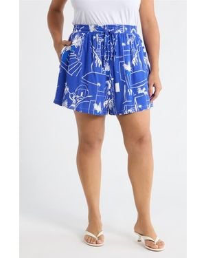 Sugarlips Mims Town Taliya Drawstring Shorts - Blue