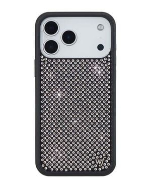 Wildflower Cases Rhinestone Iphone 17/17E/Air/17 Pro/17 Pro Max Case - Gray