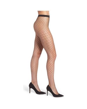Natori Maxi Fishnet Tights - Natural
