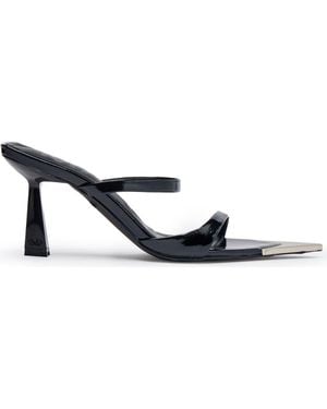 Mallet Frederica Pony Mid Heel Shoes - Blue