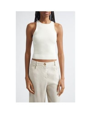 Toccin Avery Racerback Tank - White