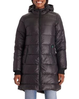 Modern Eternity Maternity Naomi 3-In-1 Down-Filled Nylon Maternity & Babywearing Parka - Black