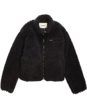 vowels Fleece Jacket - Black