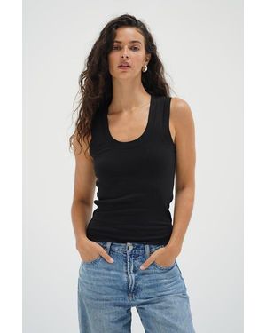 LNA Double Layer Ribbed Scoop Tank - Blue