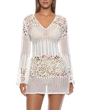 Luli Fama Day To Night Long Sleeve Short Dress - White