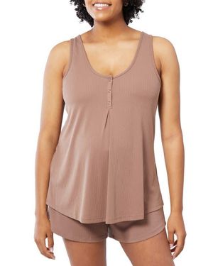 Ingrid & Isabel Let Me Sleep Modal Blend Maternity Camisole - Pink