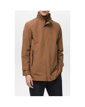 Mango Coolmax Waterproof Parka - Brown