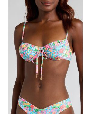 Kulani Kinis Ruched Underwire Bikini Top - Brown