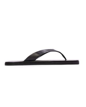 Black Suede Studio Bae Flip Flop Sandal - Brown