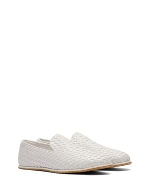 MARC NOLAN Portofino Woven Loafer - White