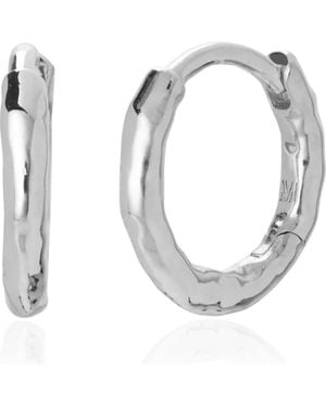 Monica Vinader Siren Mini Huggie Earrings - Metallic