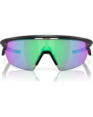 Oakley Gender Inclusive Sphaera 36Mm Polarized Rectangle Sunglasses - Green