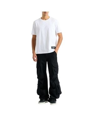 Balmain Wool Twill Cargo Pants - White