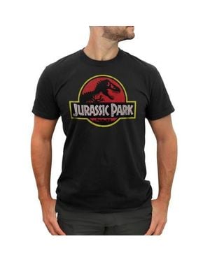 Jurassic Park T Rex Logo Graphic Tee - Black