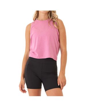 Threads For Thought Polly Lux Jersey Tie Back Tank - Red