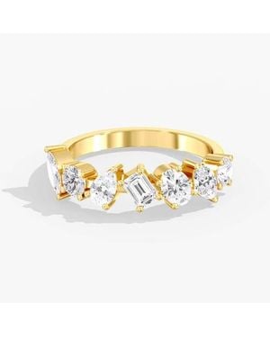 Everlee Seven Stone Multi-Shape Lab Diamond Band - Metallic