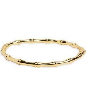 Argento Vivo Bamboo Hinge Bangle - Metallic